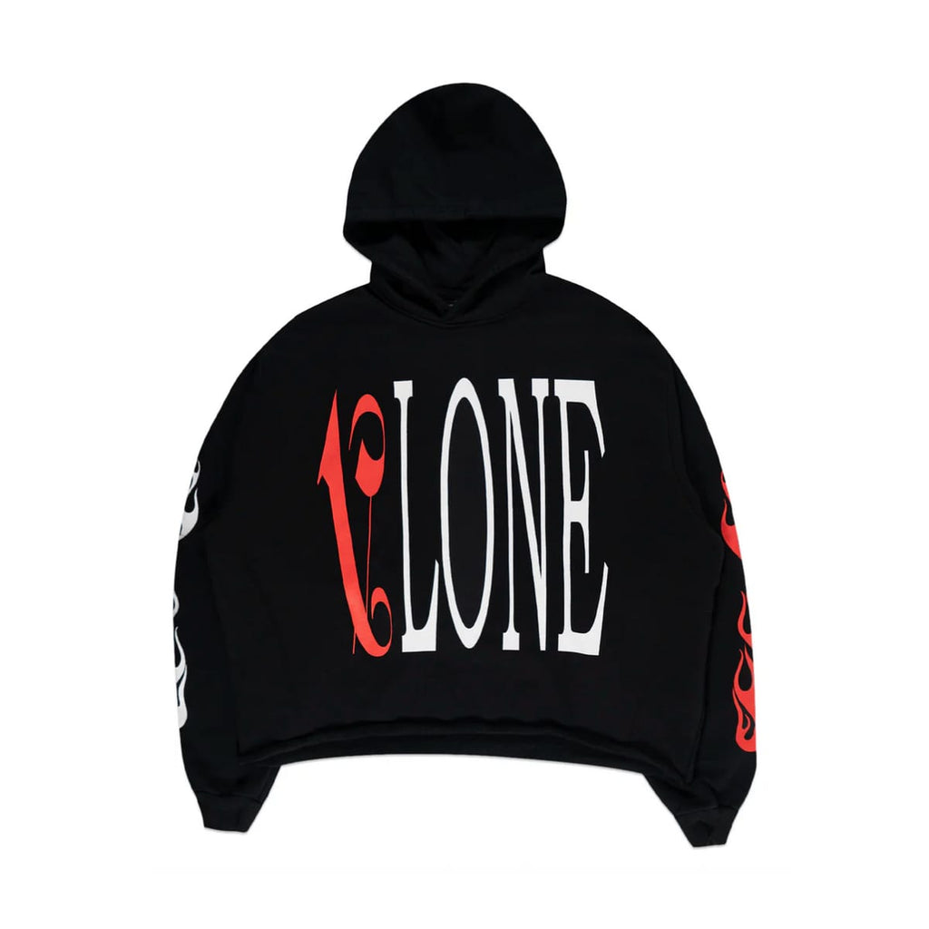 Vlone x Palm "Flame" Hoodie (Pitch Black)