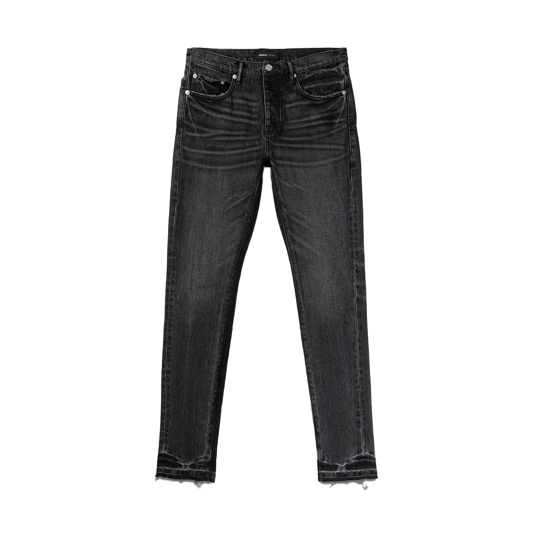 Purple Brand P001 Low Rise Skinny Black Oil