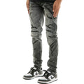 M.GREY - EMBROIDERY-PATCHED JEANS