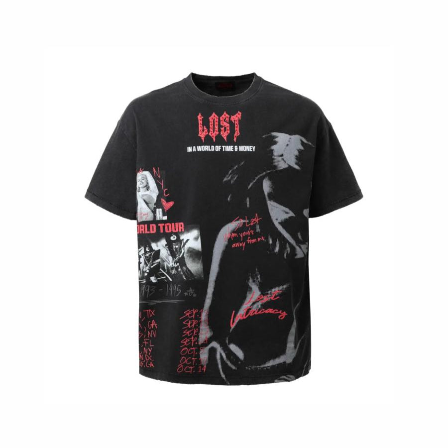 Lost I "World Tour" – Washed Graphite Tee